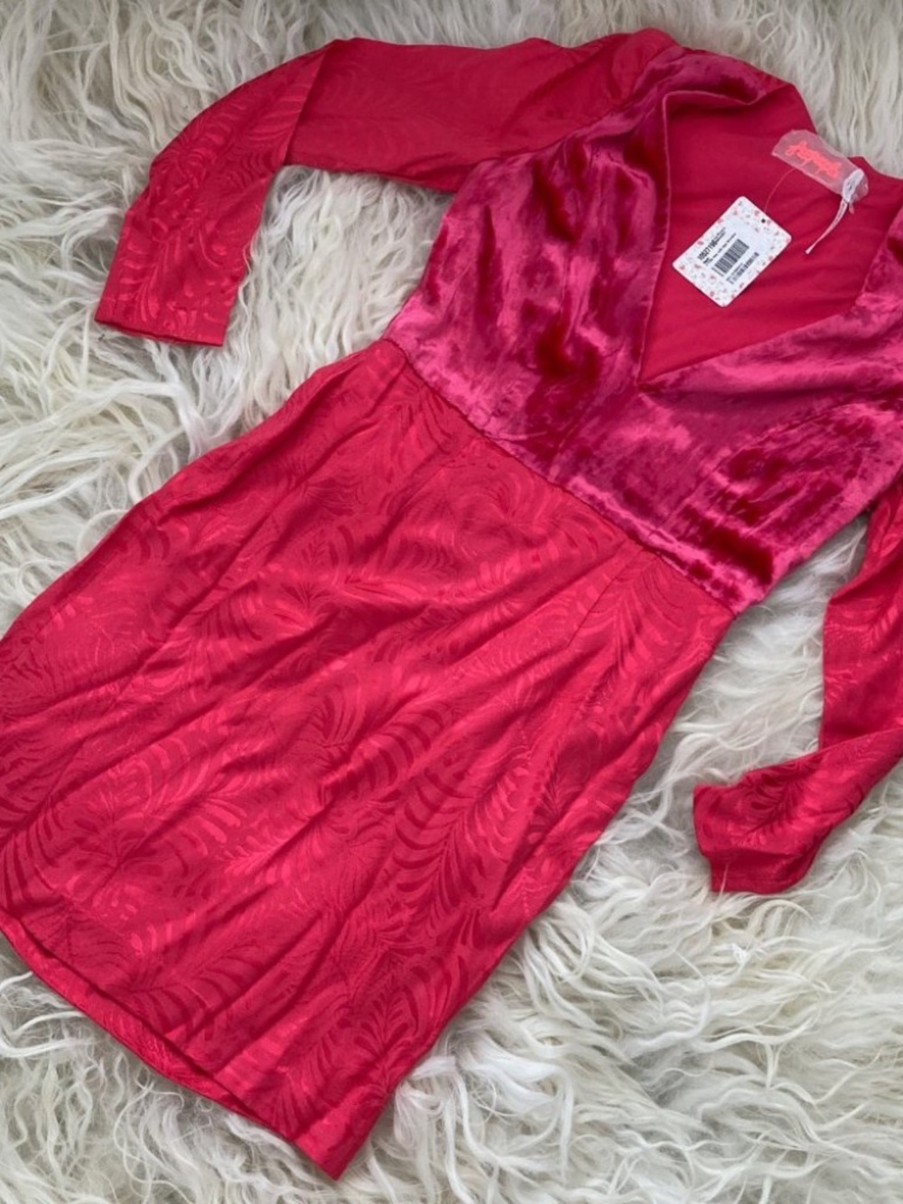 FREE PEOPLE Naomi Hot Pink Mini Dress 0222 - Picture 4 of 5